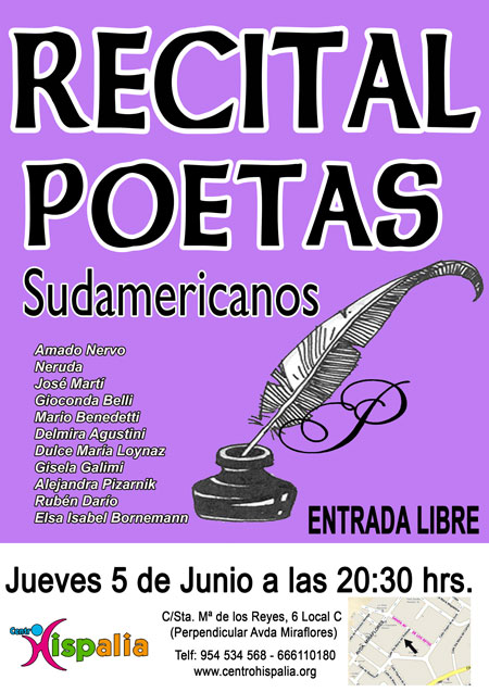 Primer recital de poesía de Sudamérica Nueva Acrópolis Sevilla